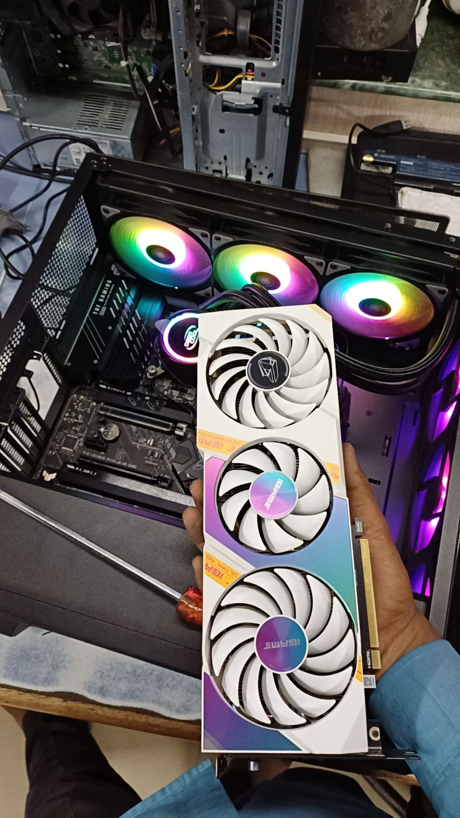 iGame GPU with RGB fans